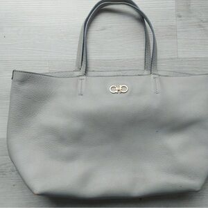 Salvatore Ferragamo Grey Leather Tote